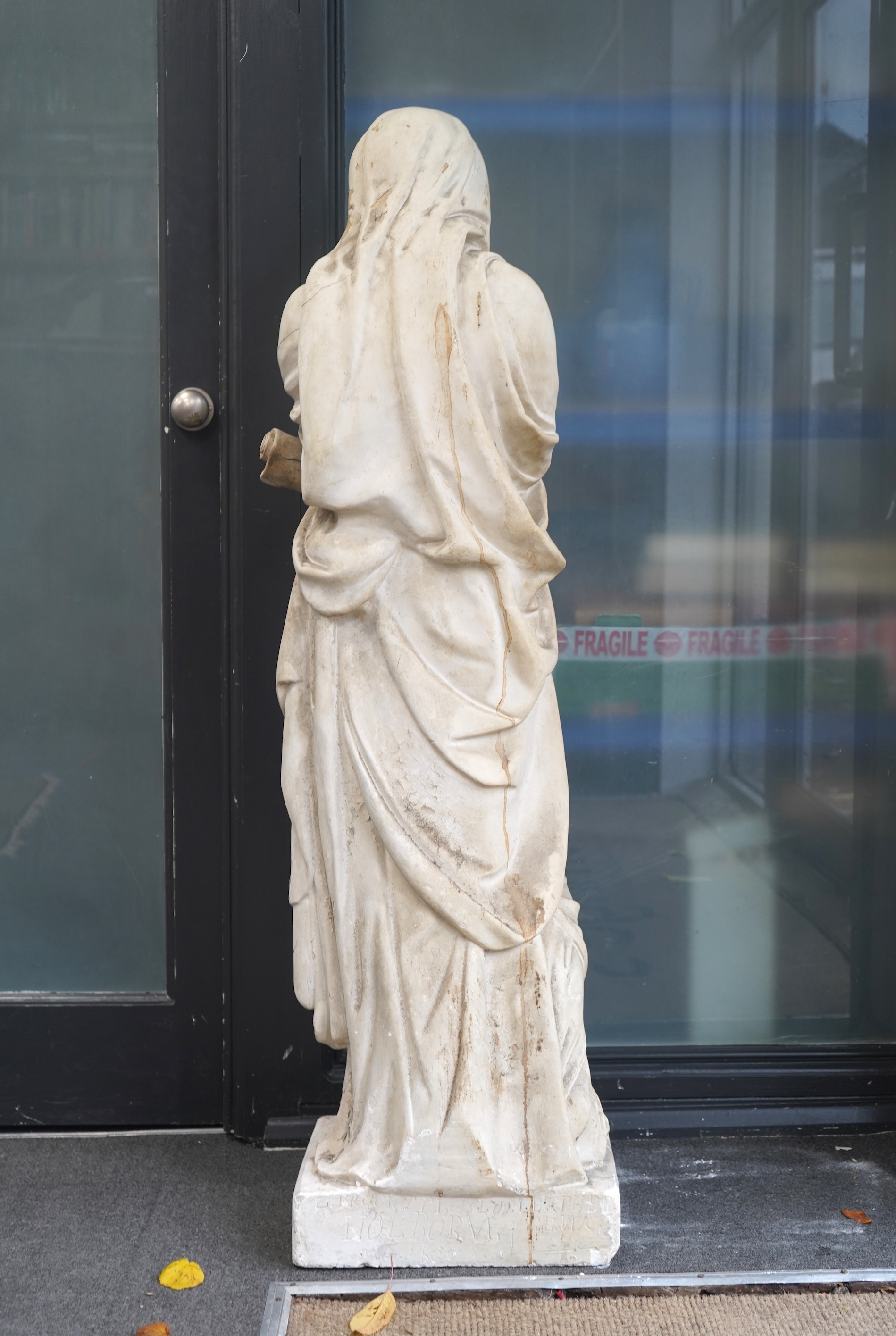 Louis or Luigi Brugiotti (c.1818-1888), A large painted plaster statue of a Vestal maiden